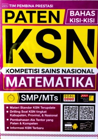 Paten Bahas Kisi-Kisi KSN: Kompetensi Sains Nasional Matematika SMP/MTs